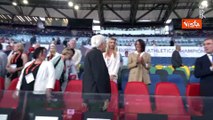 Mattarella accolto dagli applausi all'Olimpico per assistere agli Europei di atletica