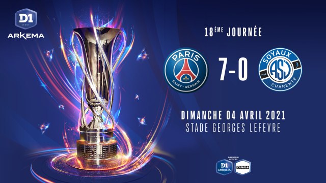 J18 : Paris Saint-Germain FC - ASJ Soyaux (7-0)