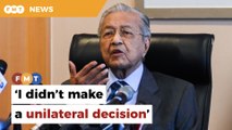 Dr M denies unilaterally deciding to withdraw Batu Puteh review