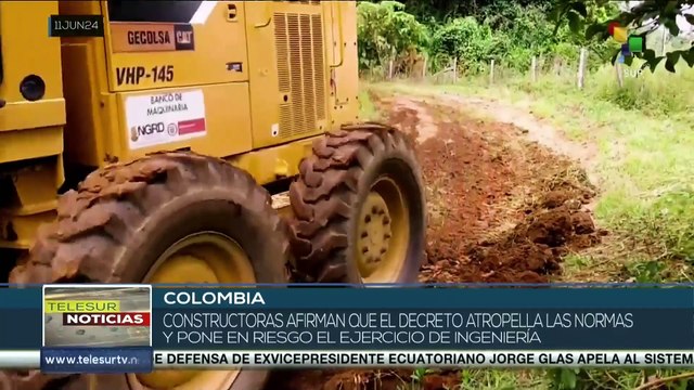 Suspende construcción de vías para conectar sectores rurales colombianos