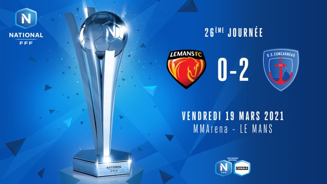 J26 | Le Mans FC – US Concarneau (0-2)