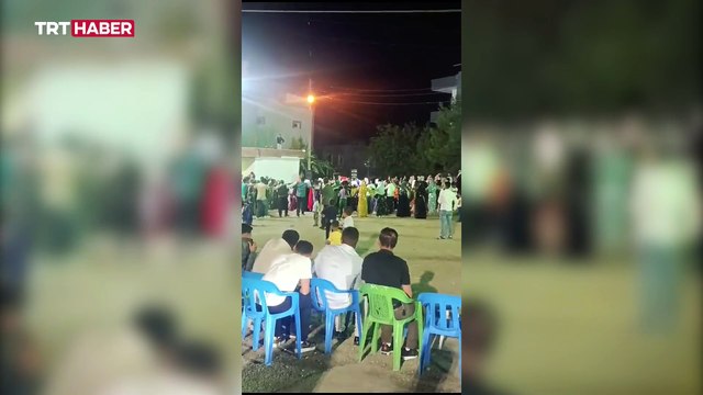 Düğünde atılan havai fişek, kalabalığın arasında patladı