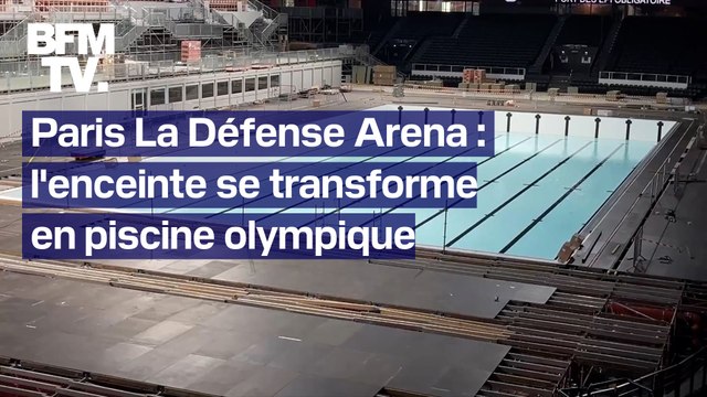 Paris La Défense Arena: un mois après les concerts de Taylor Swift, l'enceinte se transforme en piscine olympique