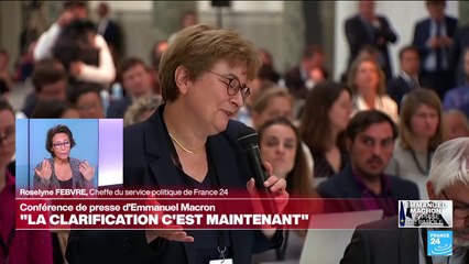 Macron défend une "clarification" et appelle au rassemblement autour de son camp