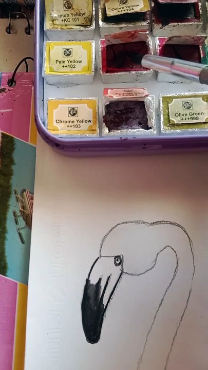 How to paint a Bird with watercolors/watercolor painting/bird's painting/drawing