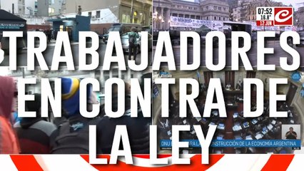Trabajadores contra la ley: crece la presencia policial en el Congreso