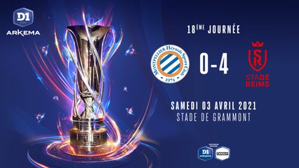 J18 : HSC Montpellier - Stade de Reims (0-4)