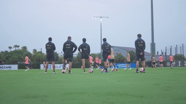 La selección argentina se entrenó en Miami de cara al amistoso ante Guatemala