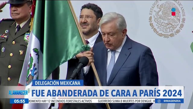 Fue abanderada laa delegación mexicana que competirá en los Juegos Olímpicos 2024