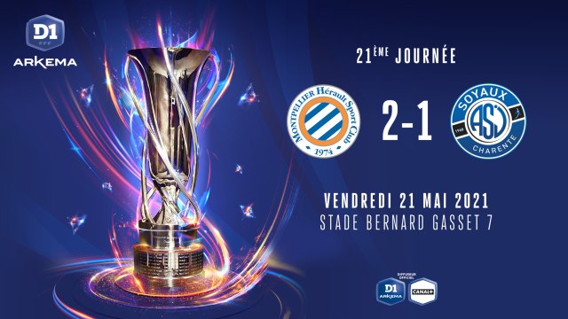 J21 : Montpellier HSC - ASJ Soyaux (2-1)
