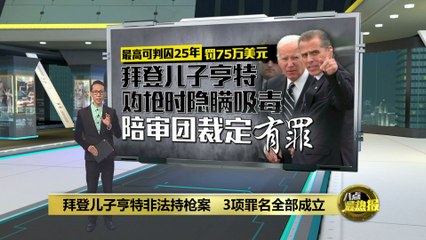 拜登儿子亨特因非法持枪被判全部罪名成立🔫