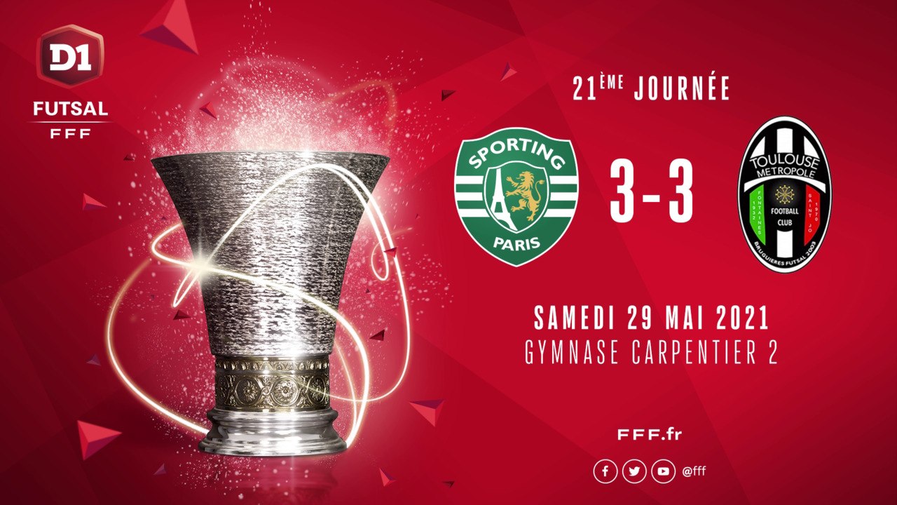 Sporting Club Paris - Toulouse Métropole Futsal ( 3-3)