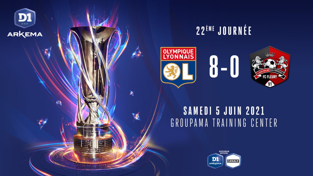 J22 : Olympique Lyonnais -  FC Fleury 91 (8- 0)
