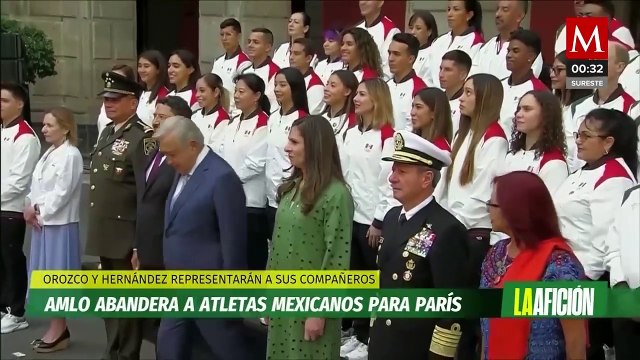 AMLO abandera a la delegación mexicana que va a los Juegos Olímpicos de París 2024