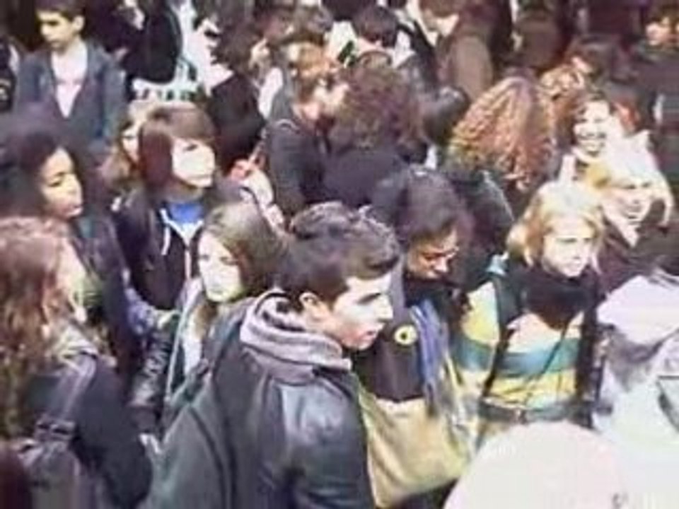 Pablo Picasso blocus et manif 10 avril 2008  part 1