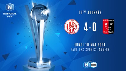 J33 I FC Annecy - US Boulogne (4-0)