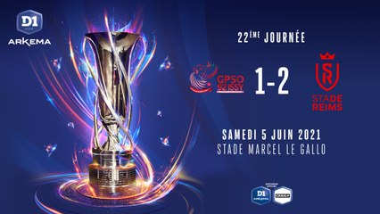 J22 : GPSO 92 Issy -  Stade de Reims (1-2)