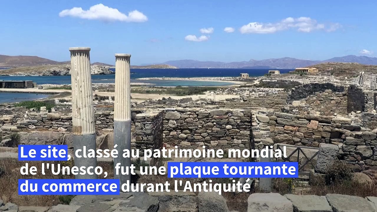 Grèce: le site antique de Délos menacé par la montée inexorable de la mer Egée