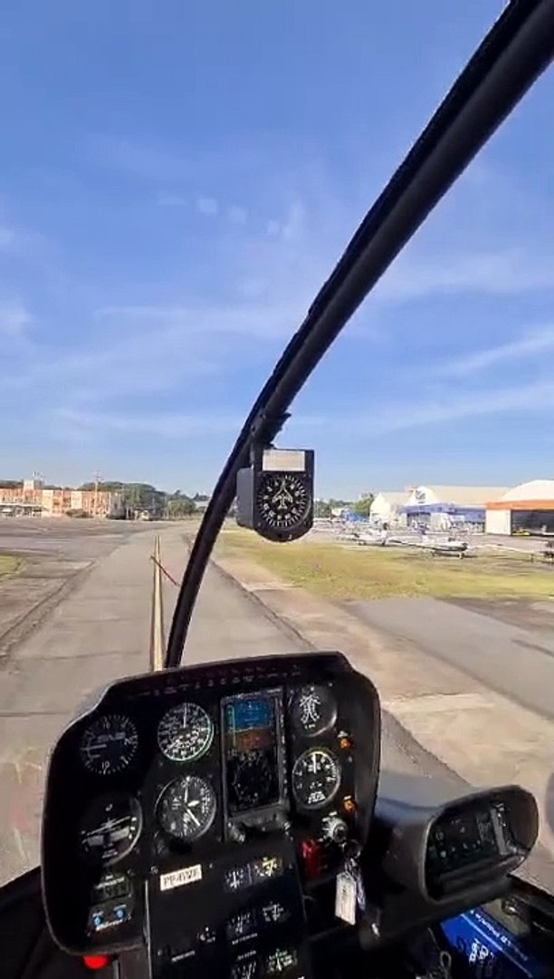 Decolagem Campo de Marte de helicóptero