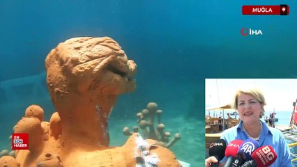 Bodrum'da deniz altında heykel sergisi