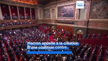 Macron appelle les modérés de gauche et de droite à se regrouper contre les extrêmes