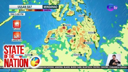 Malaking bahagi ng Mindanao ang maghapong uulanin bukas | SONA
