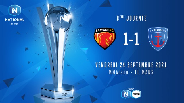 J8 | Le Mans FC – US Concarneau (1-1)