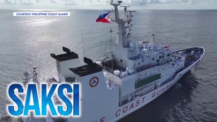 Unang flag raising ceremony ng Pilipinas sa Escoda Shoal, idinaos kahit may Chinese vessels doon | Saksi