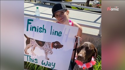 Elle se prépare avec son chien pour un marathon : le Jour J, elle décide de lui faire une belle surprise