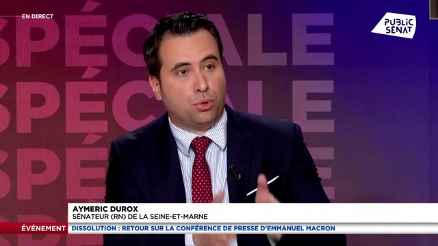 Exclusion d'Eric Ciotti : Il est exclu par les chefs à plume , selon le sénateur RN Aymeric Durox