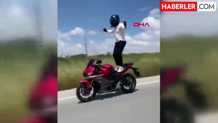 Büyükçekmece'de Tehlikeli Motosiklet Sürüşü