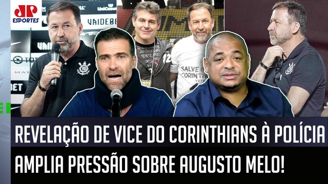 MEU DEUS! ISSO É BIZARRO! O vice do Corinthians FALOU à POLÍCIA que o Augusto Melo... OLHA ISSO!