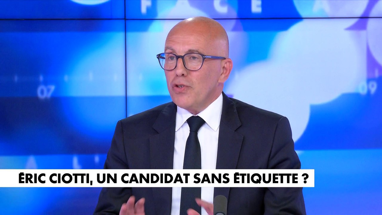 Eric Ciotti : «Je me présente avec l'étiquette de ma famille politique, Les Républicains, et je me présente avec l'étiquette de mes convictions, celles d'un homme de droite»