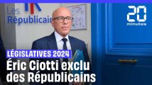 Élections législatives 2024 : Éric Ciotti exclu des Républicains « à l'unanimité »