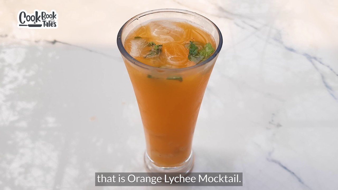 Orange Lychee Mocktail | অরেঞ্জ লিচি ক্রাশ মকটেল | How to make Mocktail | Refreshing Summer Drink