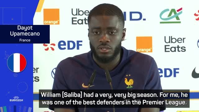 Upamecano labels Saliba one of Premier League's 'best defenders'