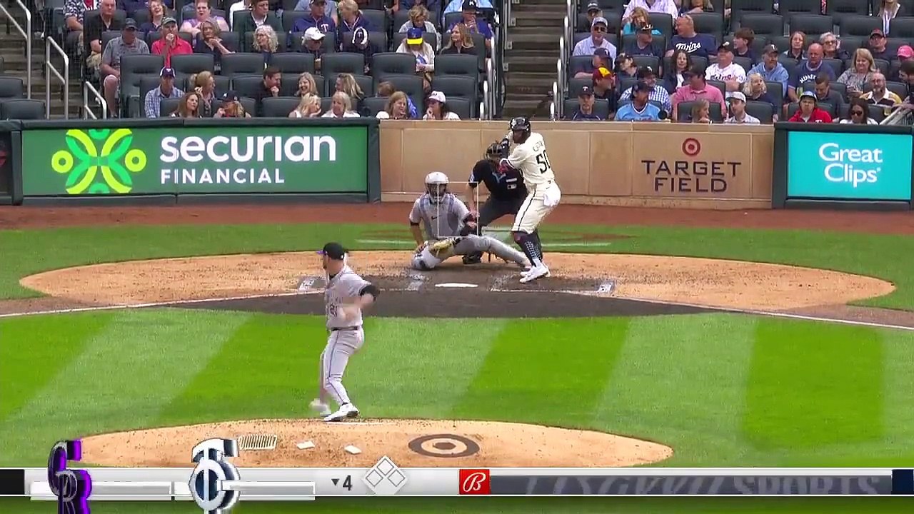 Willi Castro con su 5to jonrón de la temporada para Mellizos de Minnesota