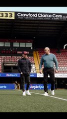 Boxing hero Carl Frampton helps launch Crusaders Football Club kit