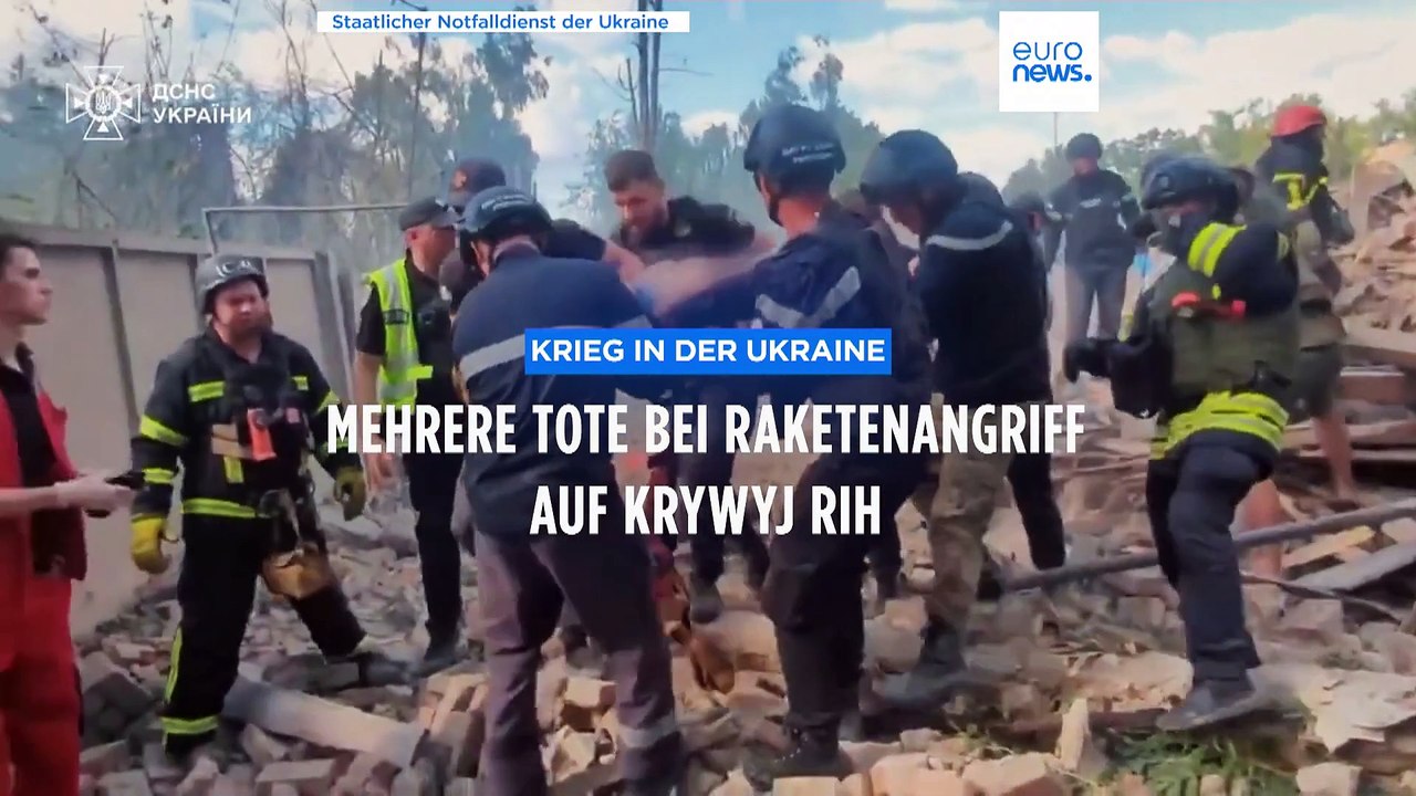 Russland greift an: Neun Tote in Selenskyjs Heimatstadt Krywyj Rih