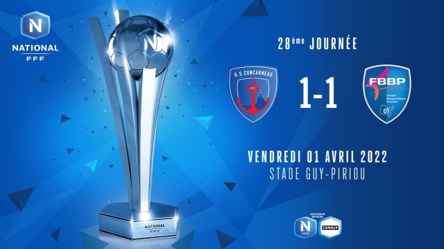 J28 | US Concarneau - Bourg-Péronnas (1-1)