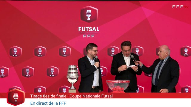 Tirage au sort des 8e de finale de la Coupe Nationale Futsal