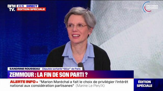 Marion Maréchal exclue de Reconquête: pour Sandrine Rousseau (les Écologistes), le parti d'Éric Zemmour a été une espèce de fou du roi avec le rôle de recentrer le Rassemblement national