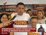 Carabobo | Partido Podemos ratifica su apoyo al Presidente Nicolás Maduro