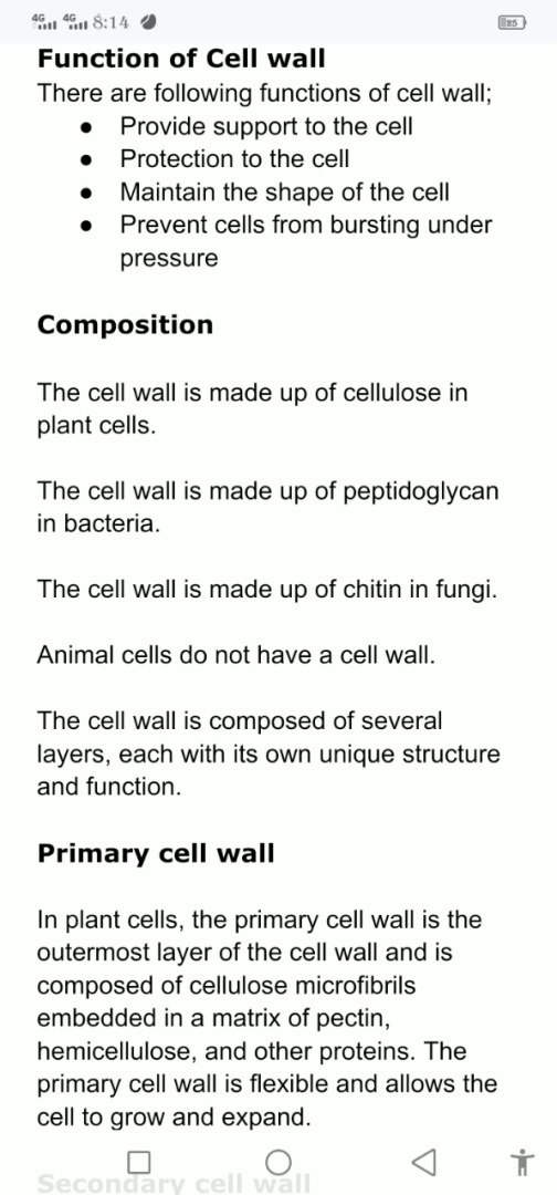⁣introduction of cell wall