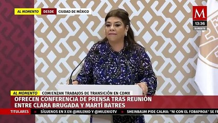 Download Video: Clara Brugada y Martí Batres ofrecen conferencia de prensa tras reunión