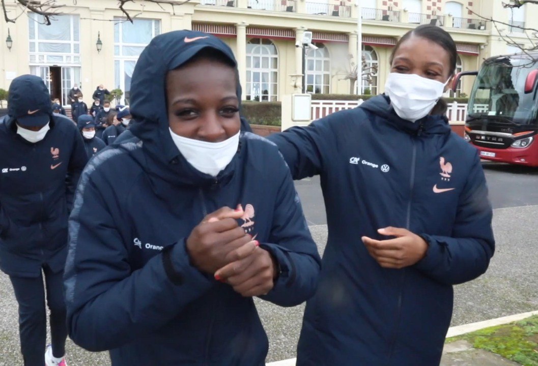 Balade d'avant match avec les Bleues