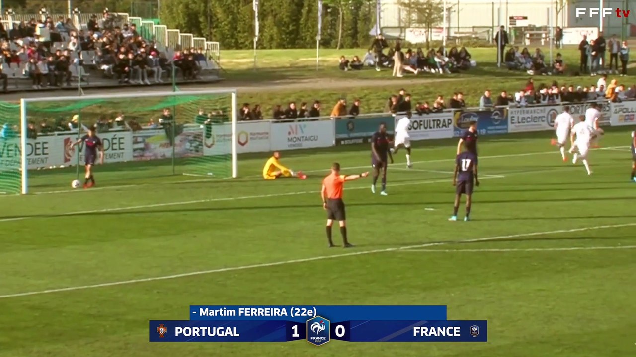 U16, France-Portugal (0-1), tournoi de montaigu 2022, résumé clean