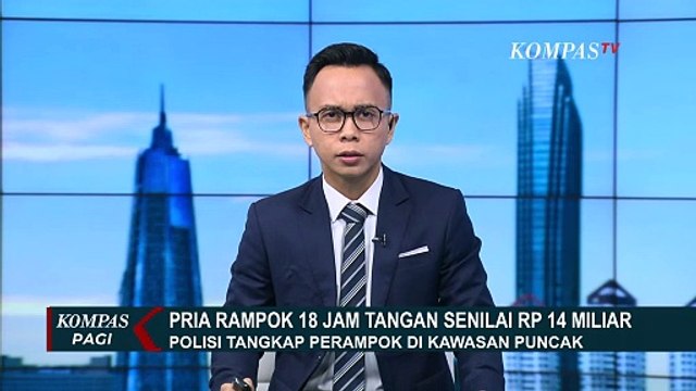 Detik-Detik Polisi Tangkap Pria yang Rampok 18 Jam Tangan Mewah Seharga Rp14 Miliar