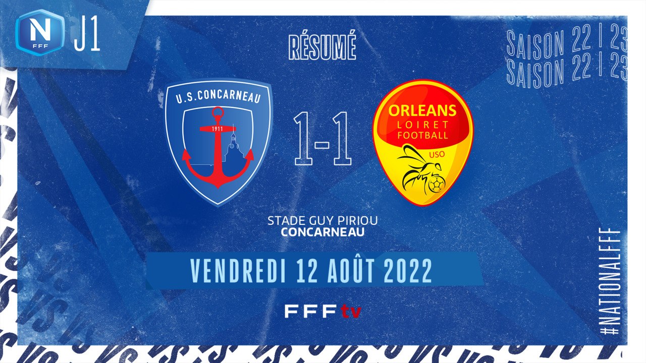 J1 | US Concarneau - US Orléans (1-1)