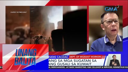 Panayam kay Sec. Hans Cacdac, Dept. of Migrant Workers | Unang Balita